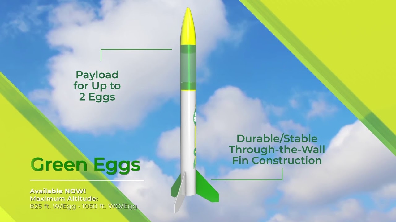 Súprava zelených vajec Estes