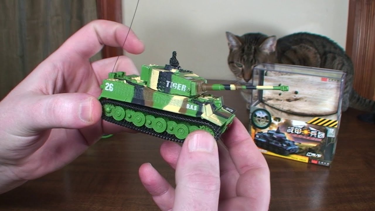 RC Tank German Tiger 1:72, modrá