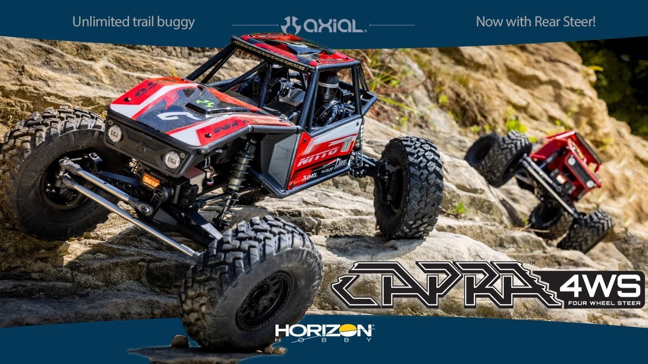 RC auto Axial Capra 1.9 4WS 1:10 RTR, červená