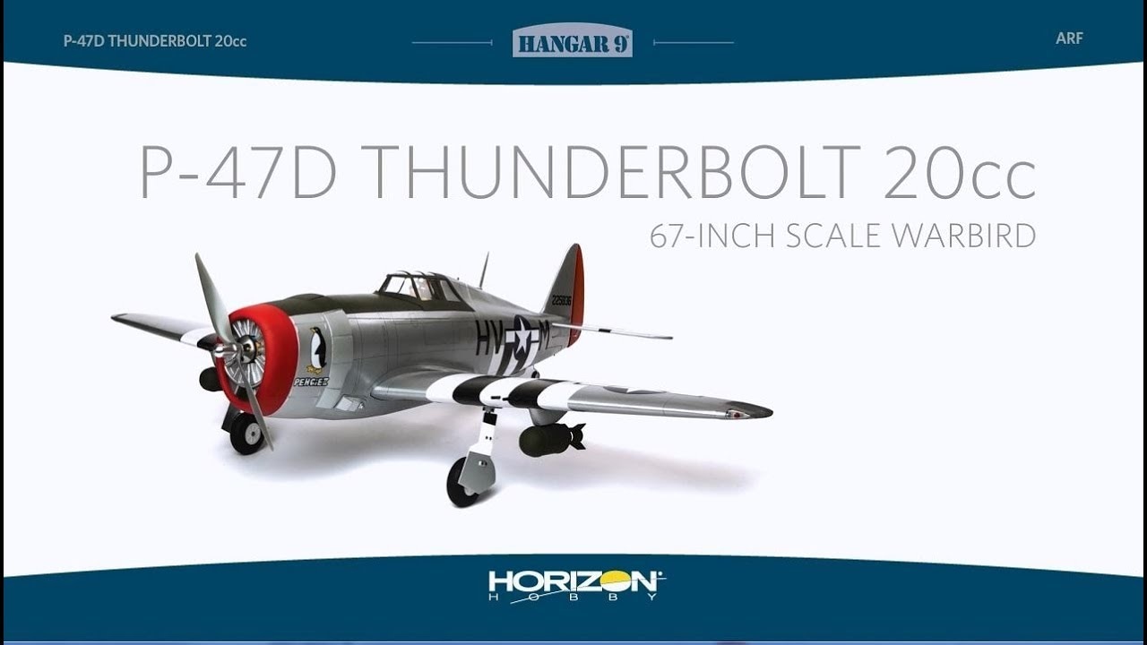 Hangar 9 P-47D Thunderbolt 1,7m 20cc ARF