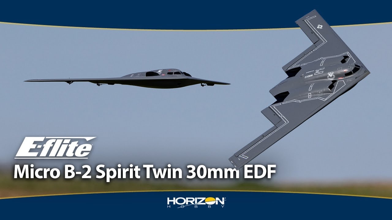 E-flite Micro B-2 Spirit Twin 30mm EDF BNF Basic