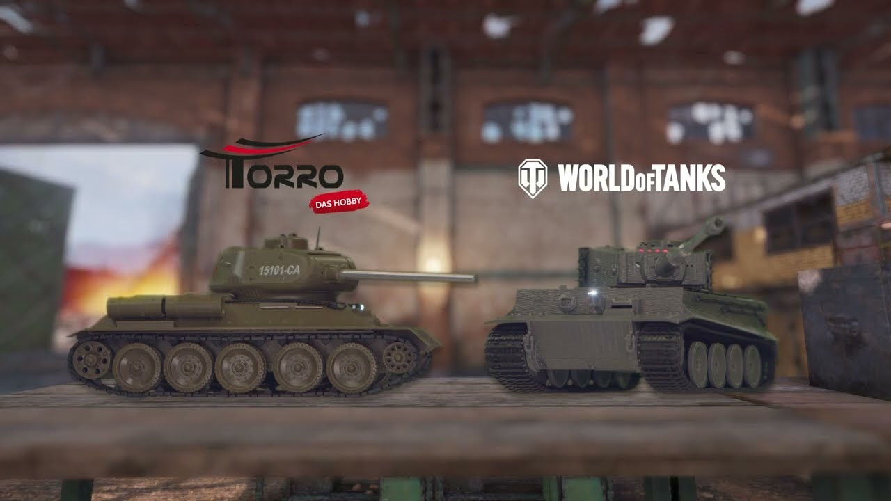 World of Tanks: 1/30 RC Tiger I + T-34/85 modely tankov v mierke 1/30 s IR