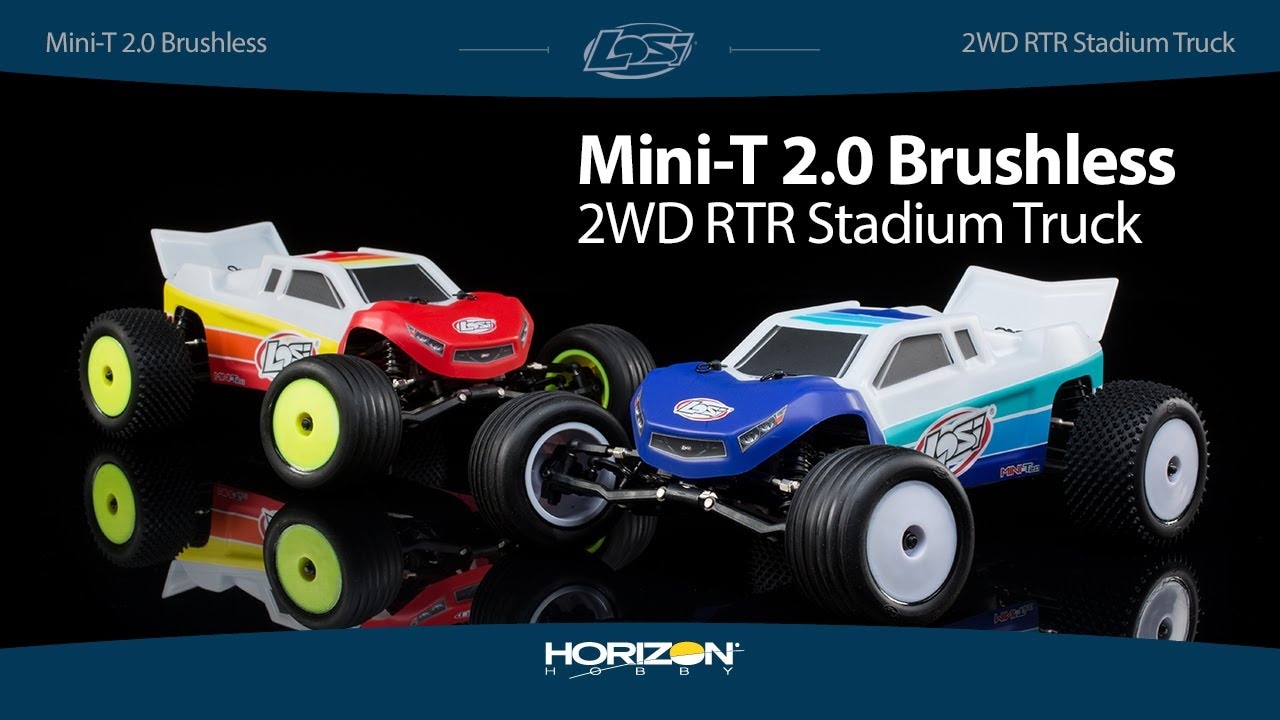 RC auto Losi Mini-T 2.0 V2 Brushless 1:18 RTR, červené