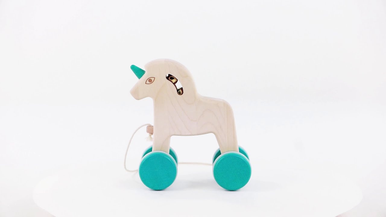 Bajo Drevený ťahací jednorožec