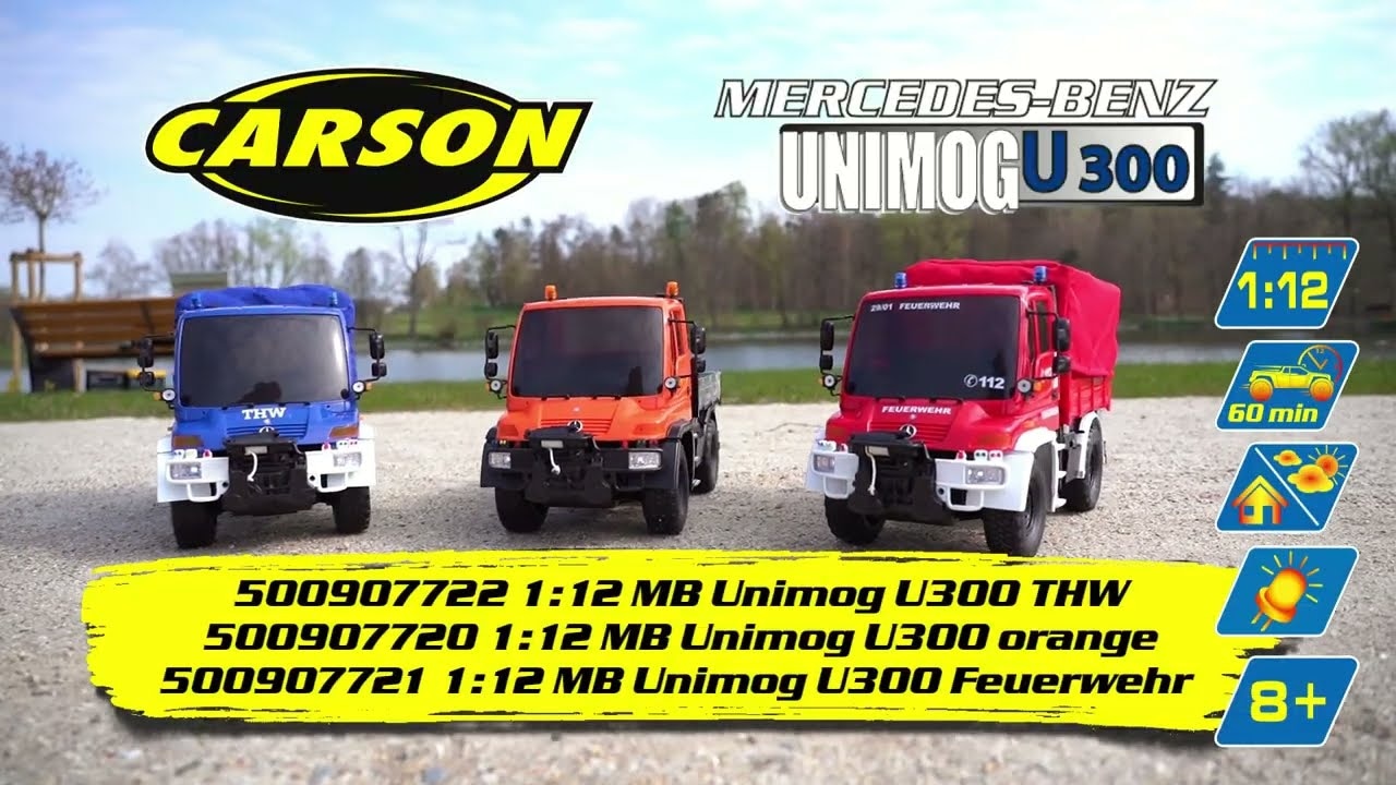 RC auto MB Unimog U300 THW