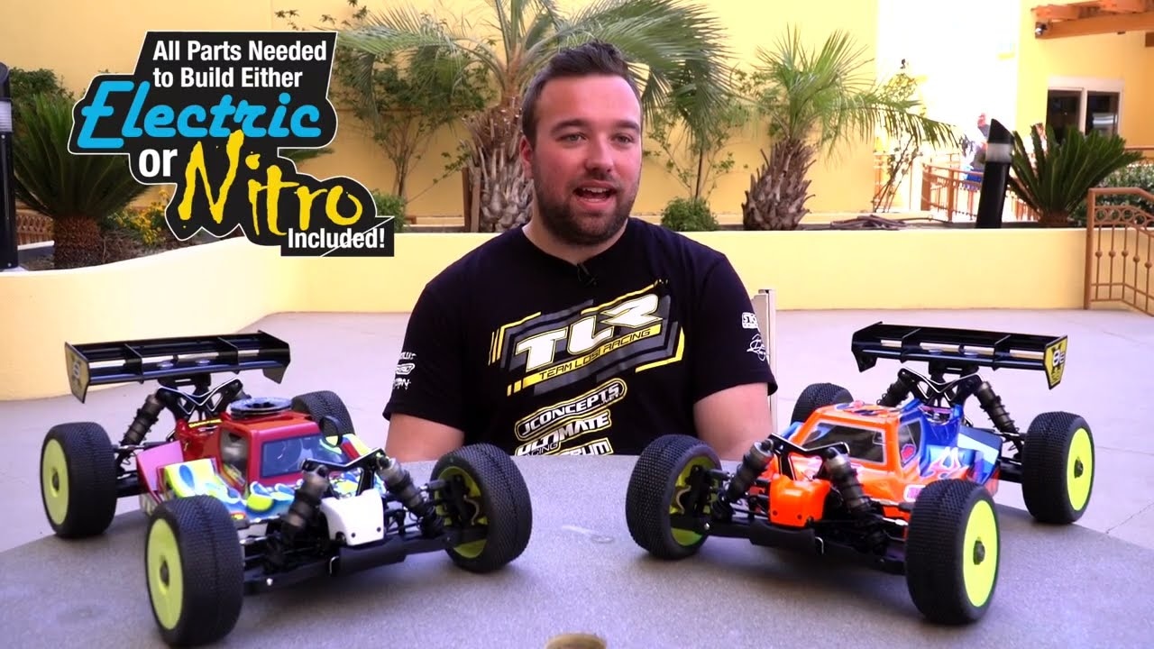 Súprava TLR 8ight-X/E 2.0 Combo Nitro/Electric Buggy 1:8 4WD Race Kit