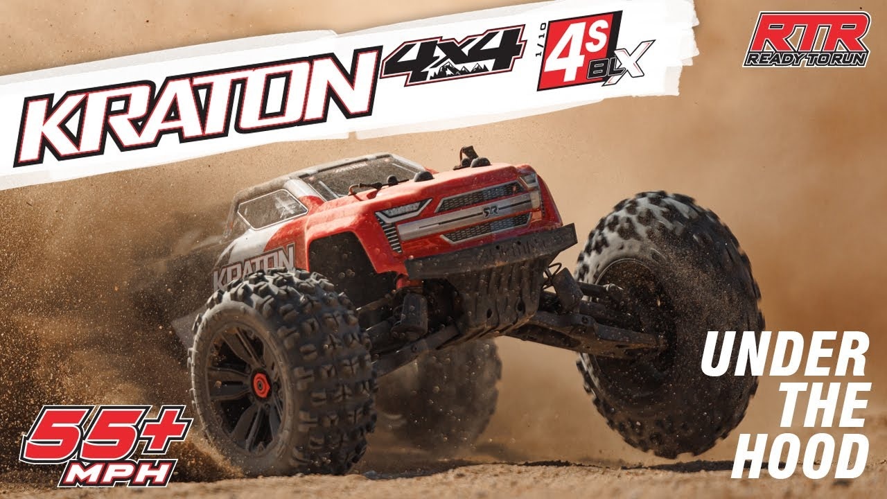 RC auto Arrma Kraton 4S V2 BLX 1:10 4WD RTR, zelené