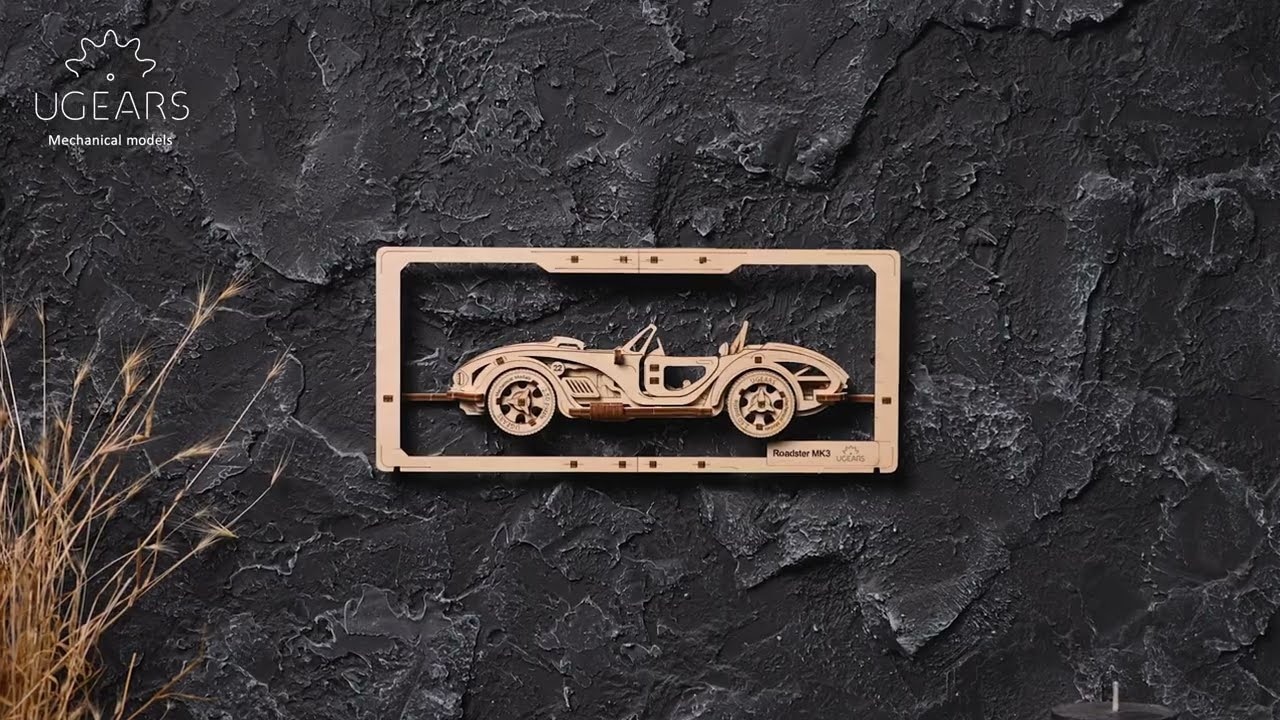 Ugears 2,5D drevené mechanické puzzle Roadster MK3