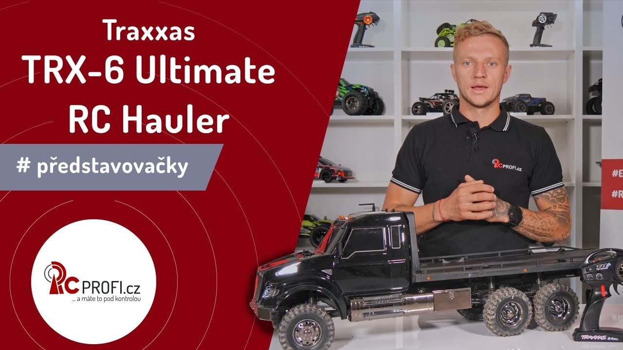 Traxxas TRX-6 Ultimate RC Hauler 6x6 1:10 RTR čierny
