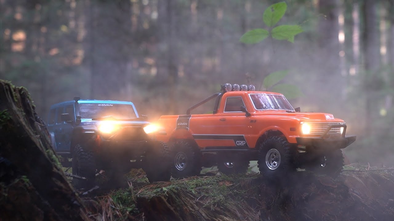 RC auto KAVAN GRE-18 RTR crawler 1:18, oranžová