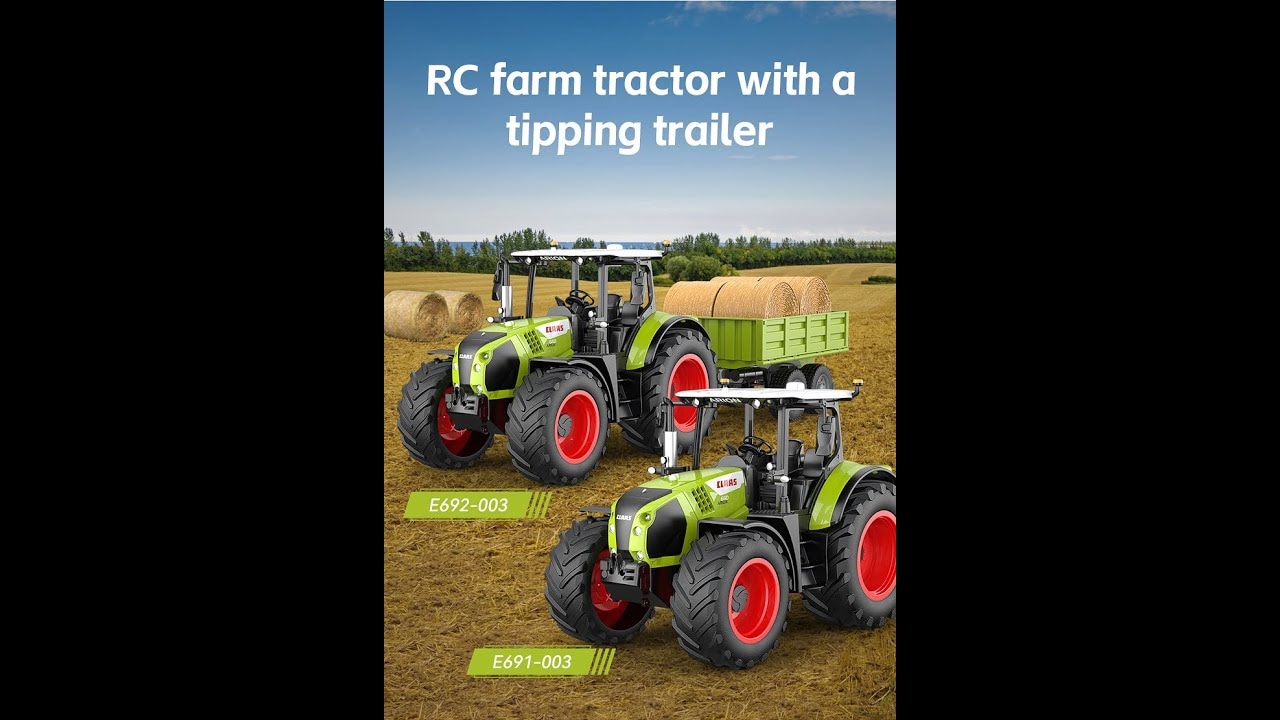 RC traktor Claas Arion 660 s prívesom 1:16