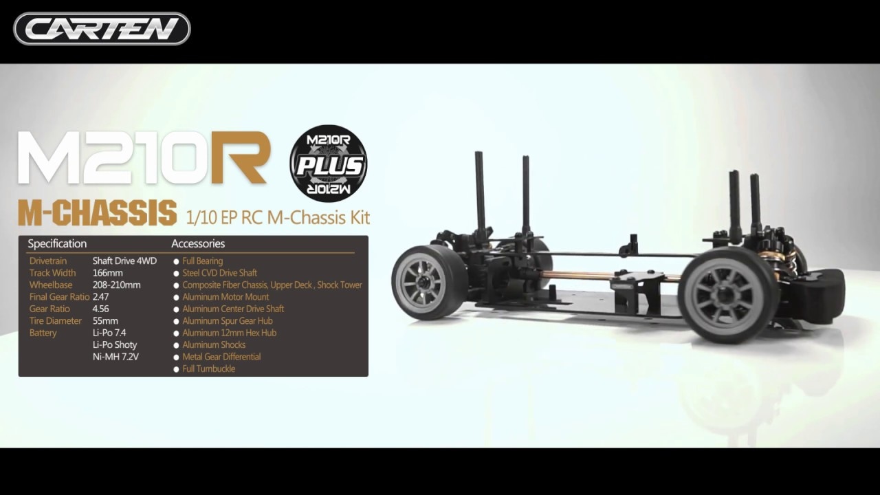 CARTEN M210R Plus 1/10 M-šasi stavebnica