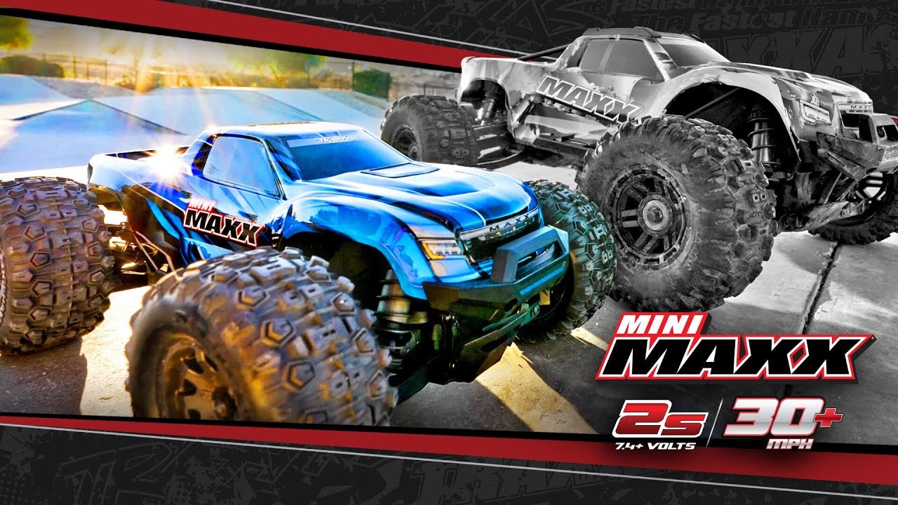 Traxxas Mini Maxx 1:12 BL-2s RTR modrý