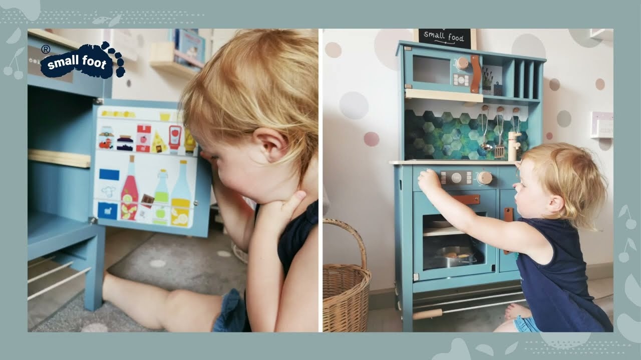 malá noha Drevená kuchyňa Chutná sivá