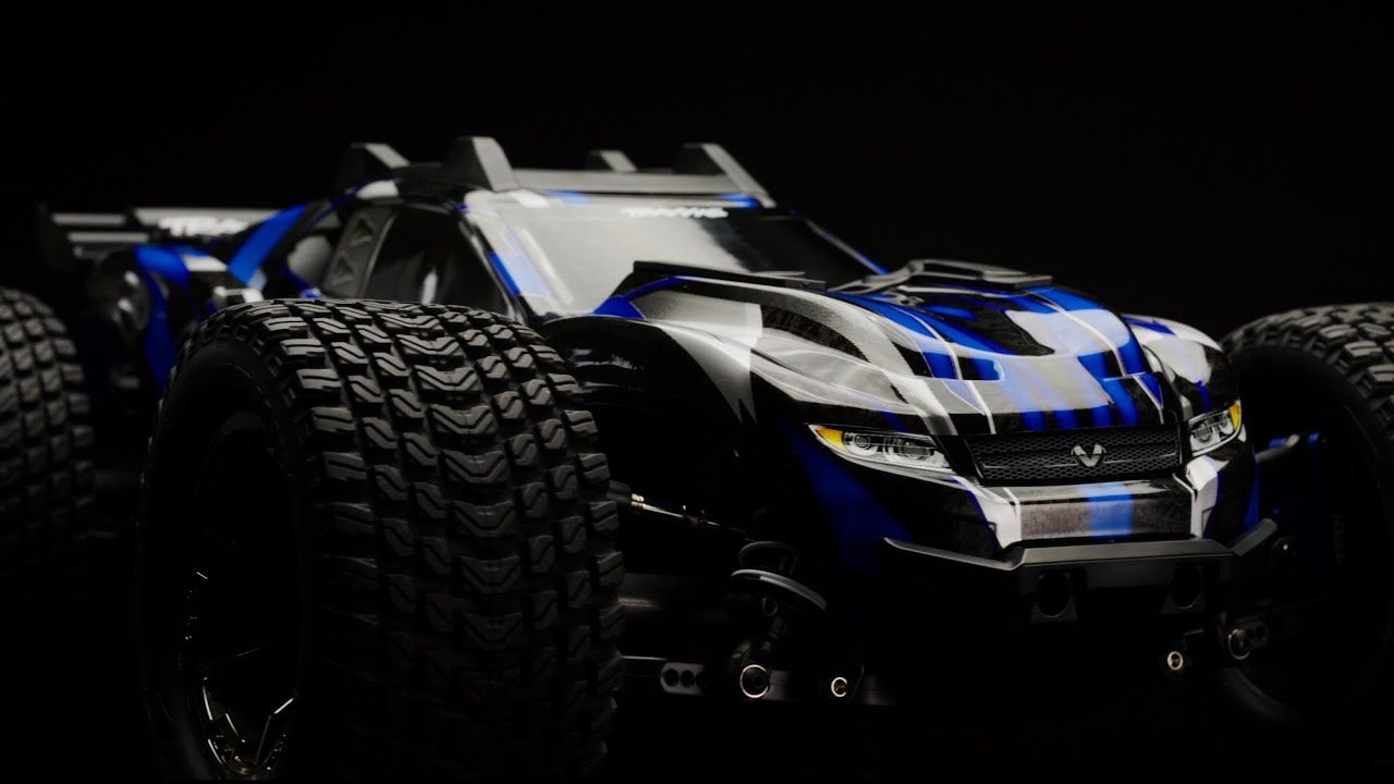 Traxxas Rustler 4x4 Ultimate VXL RTR modrý