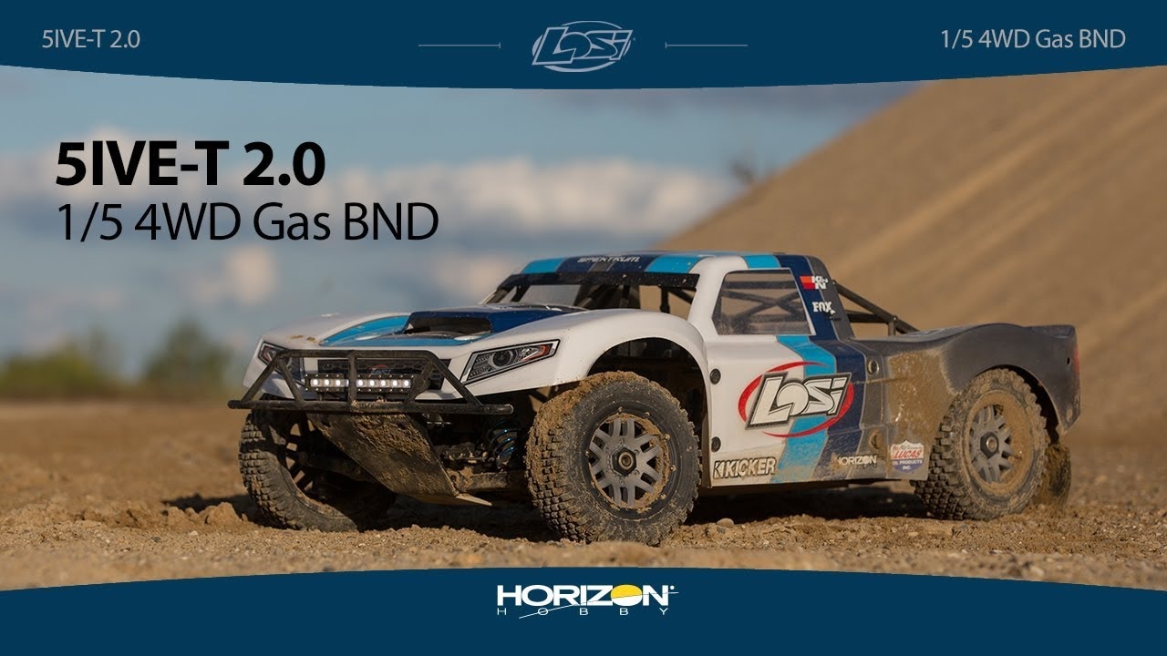 RC auto Losi 5ive-T 2.0 V2 1:5 4WD SCT BND, oranžová