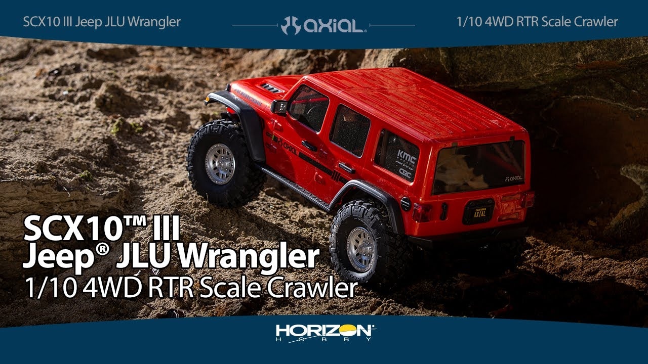 RC auto Axial SCX10III Jeep JLU Wrangler 4WD 1:10 RTR, sivé