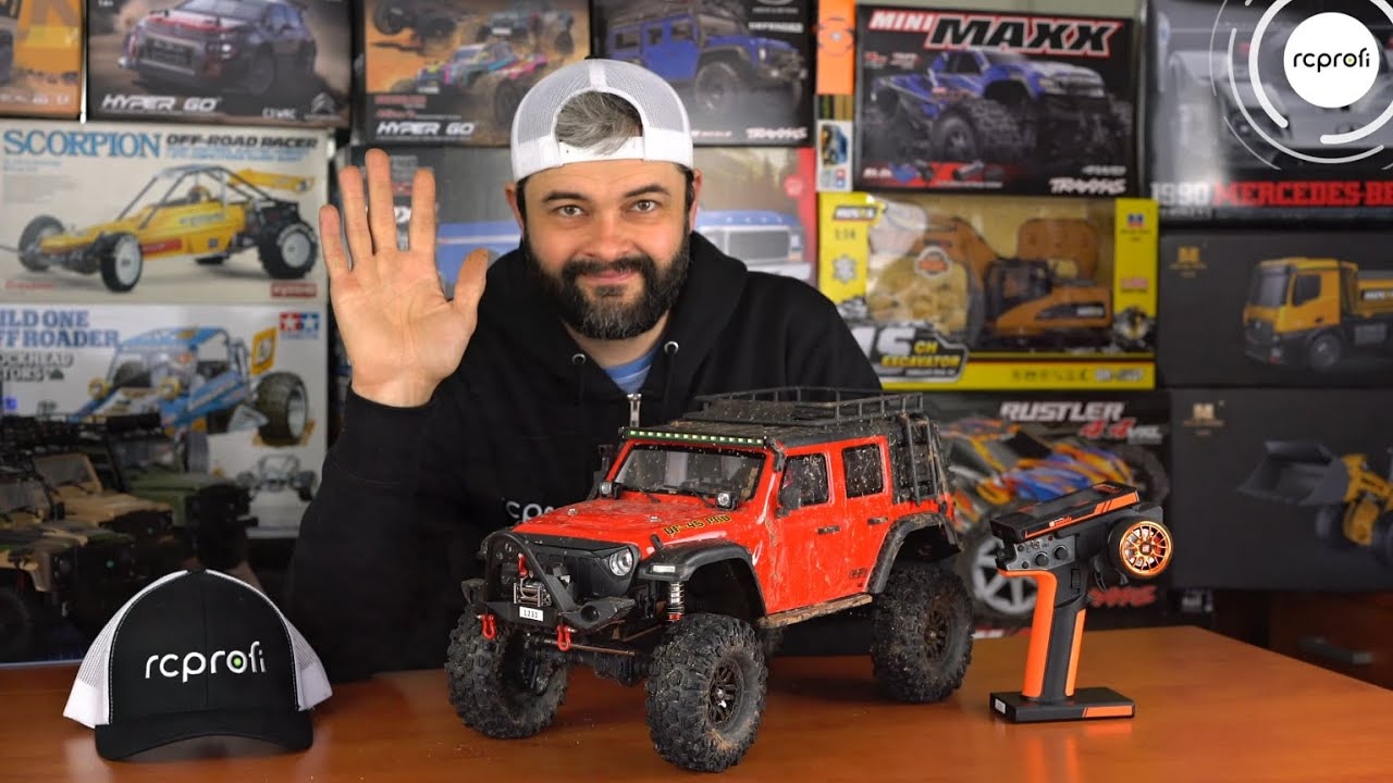 RC auto DF-4S PRO Crawler 313 mm 1:10, žltá