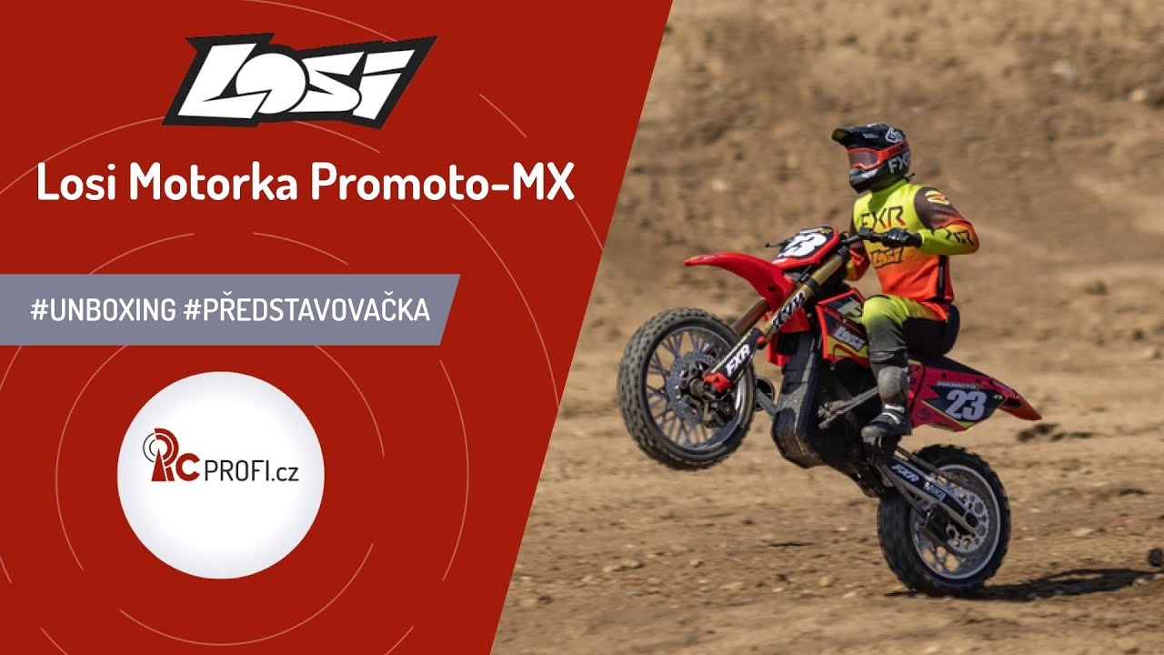 Motocykel Losi Promoto-MX 1:4 RTR, Pro Circuit