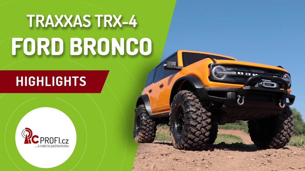 RC auto Traxxas TRX-4 Ford Bronco 2021 TQi 1:10 RTR, čierna