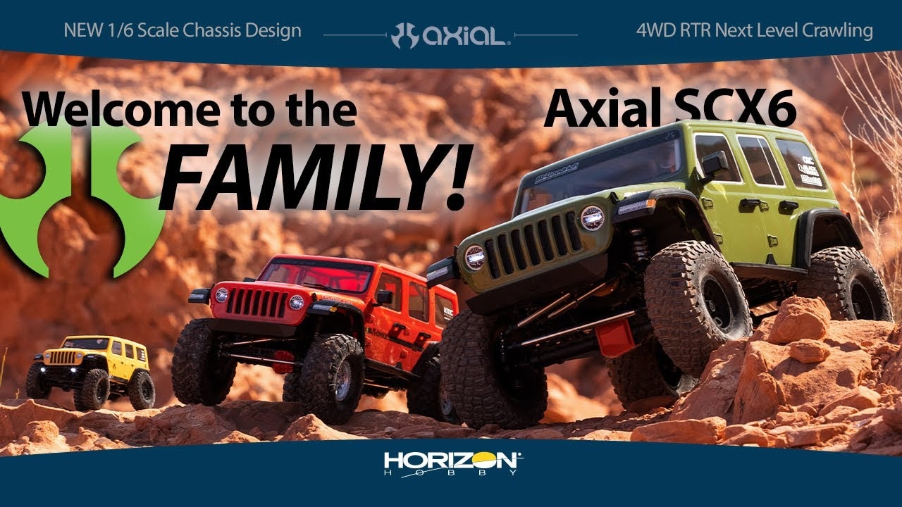 RC auto Axial SCX6 Trail Honcho 1:6 4WD RTR, červené