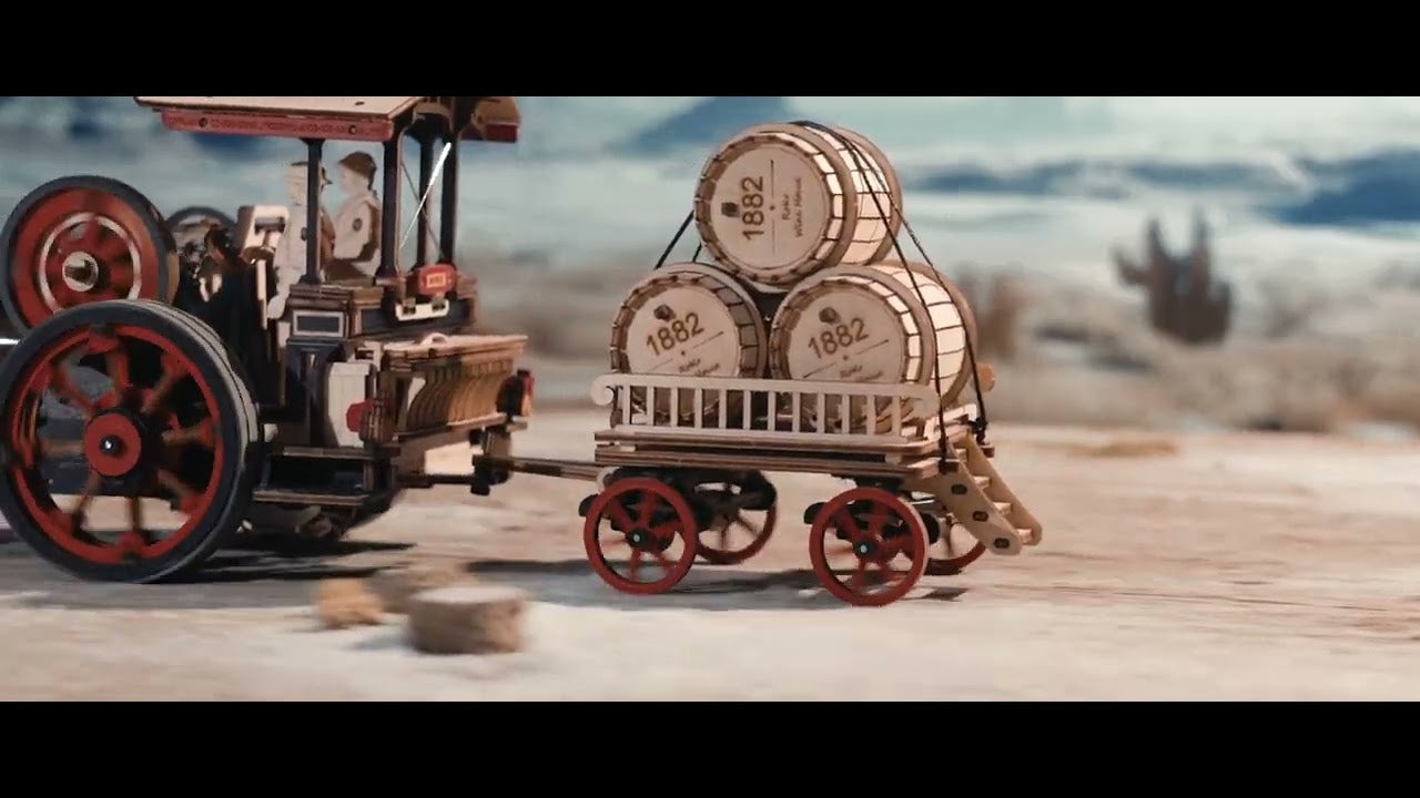 RoboTime 3D mechanická skladačka Parný stroj