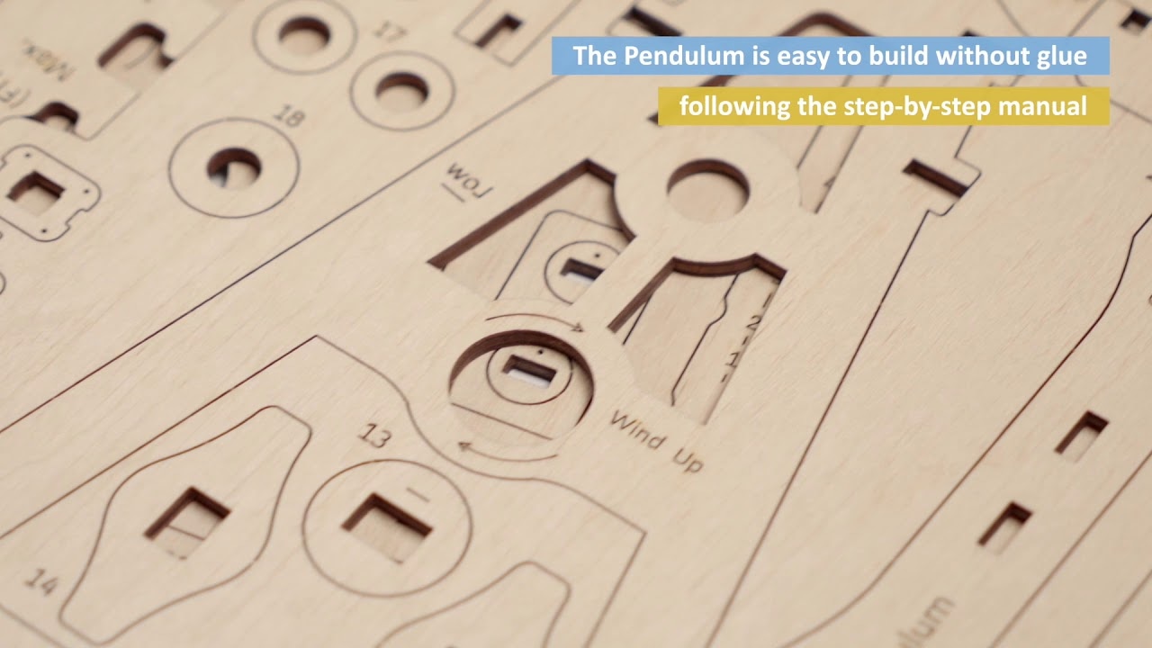 Ugears 3D drevené mechanické puzzle STEM vyučovacie kyvadlo