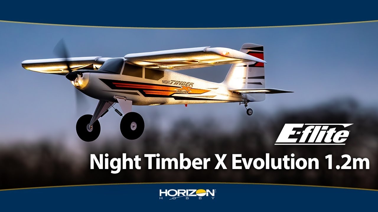 RC lietadlo E-flite Night Timber X Evolution 1,2m PNP