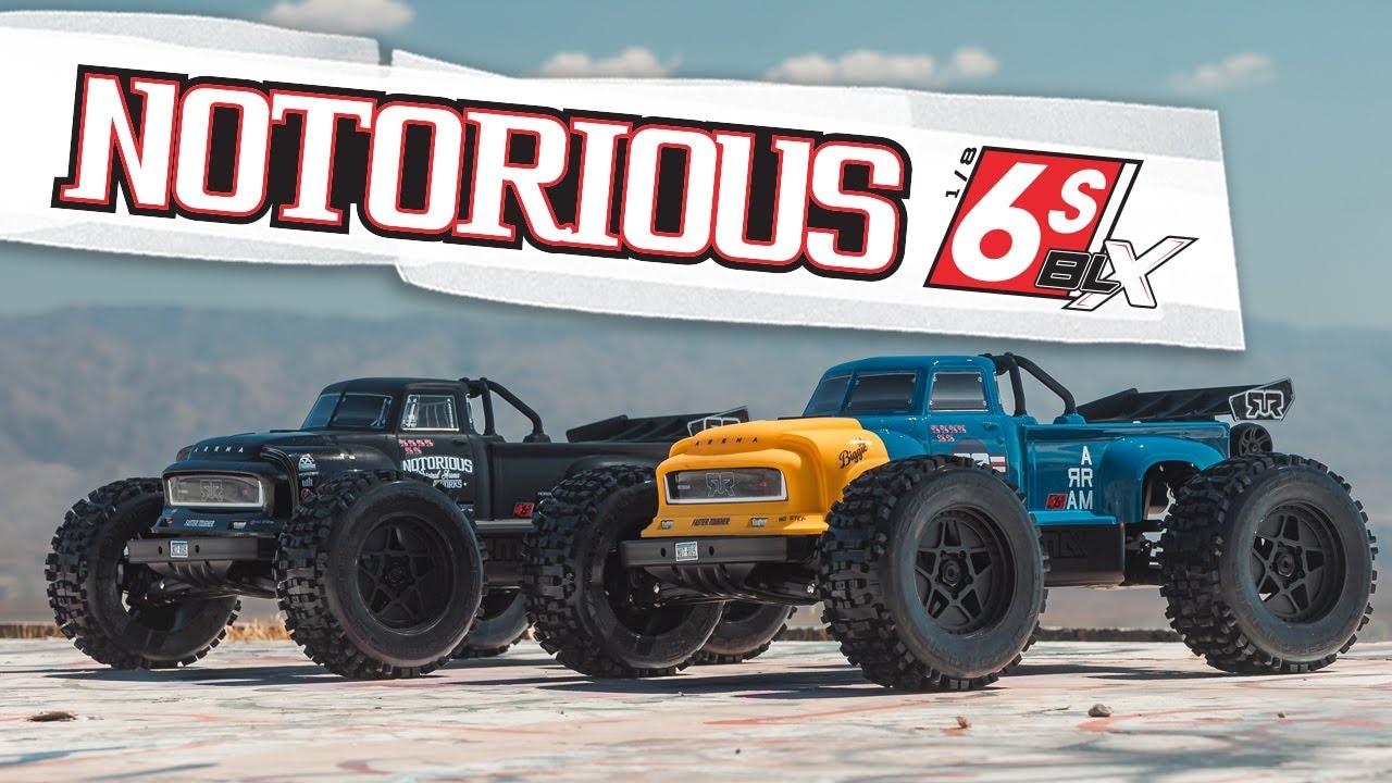 Arrma Notorious 6S V6 BLX 1:8 4WD RTR čierna