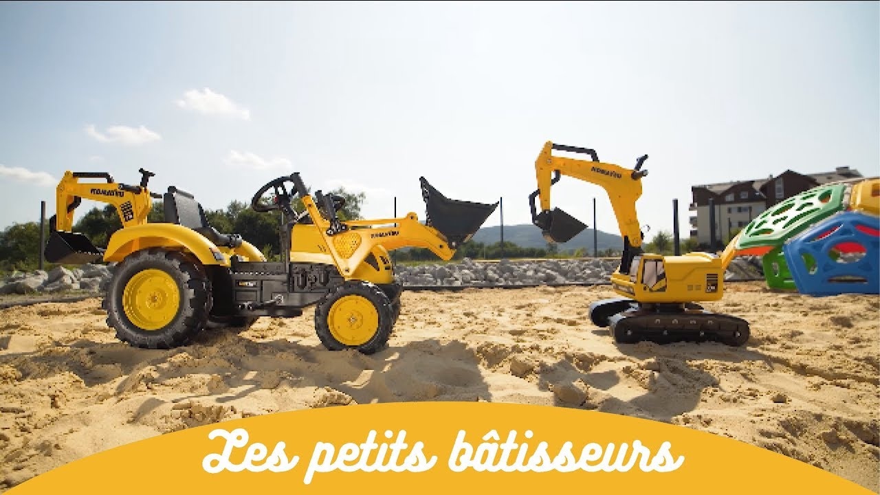 FALK - Šliapací traktor Kubota s nakladačom, rýpadlom a vlečkou