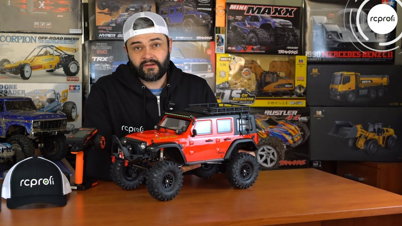 RC auto DF-4S PRO Crawler 313 mm 1:10, žltá