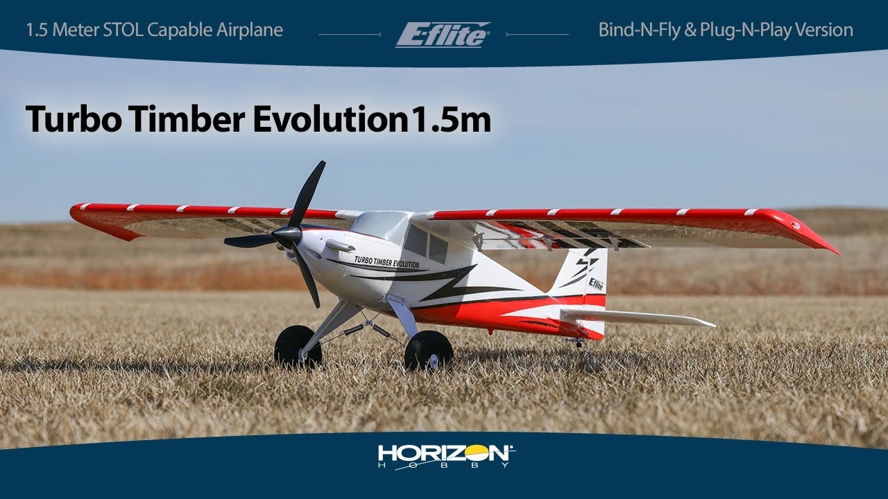 E-flite Turbo Timber Evolution 1.5m PNP, plaváky