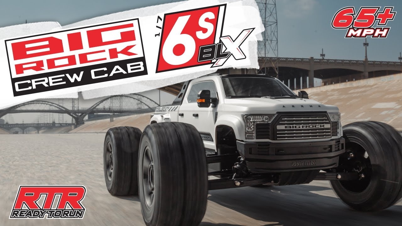 RC auto Arrma Big Rock 6S BLX 1:7 4WD RTR, červené