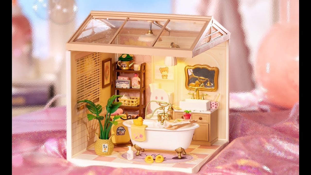 RoboTime Miniatúrny domček Dievčenská kúpeľňa