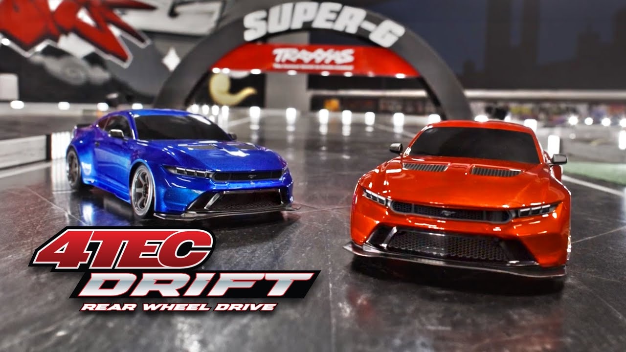 RC auto Traxxas 4-Tec Drift Ford Mustang 1:10 RTR, modré