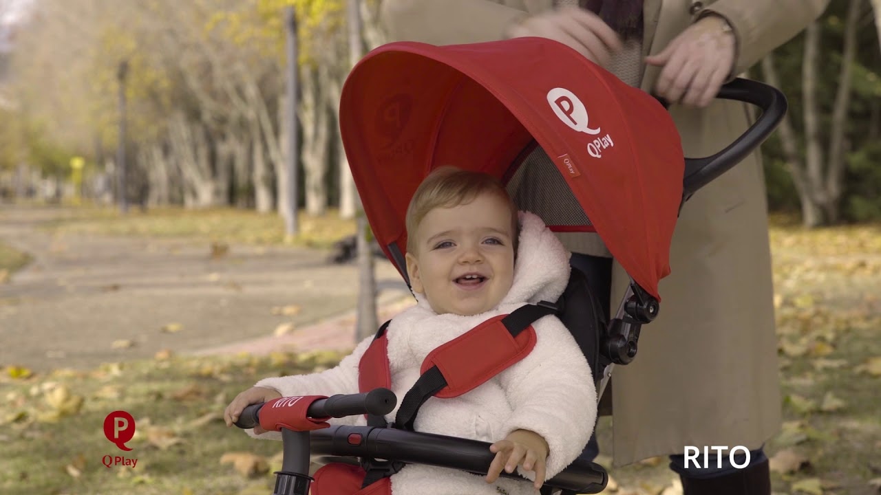 Volare - Detská trojkolka Rito Deluxe ružová