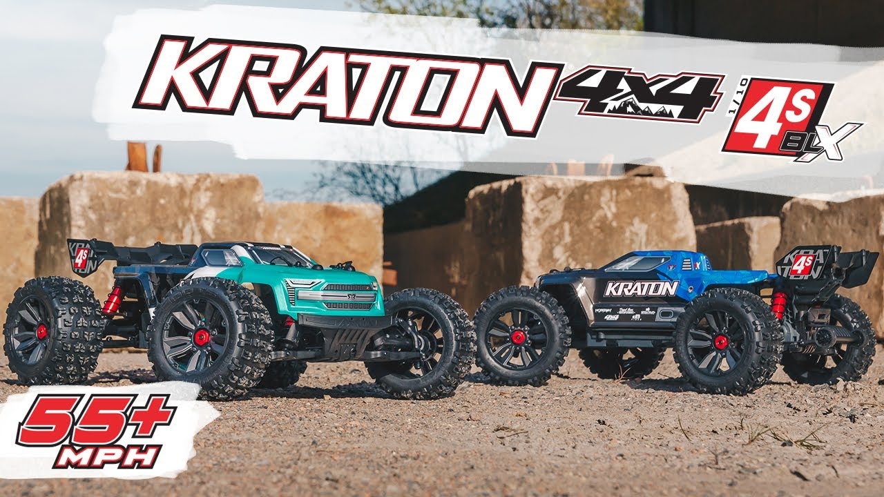 RC auto Arrma Kraton 4S V2 BLX 1:10 4WD RTR, zelené