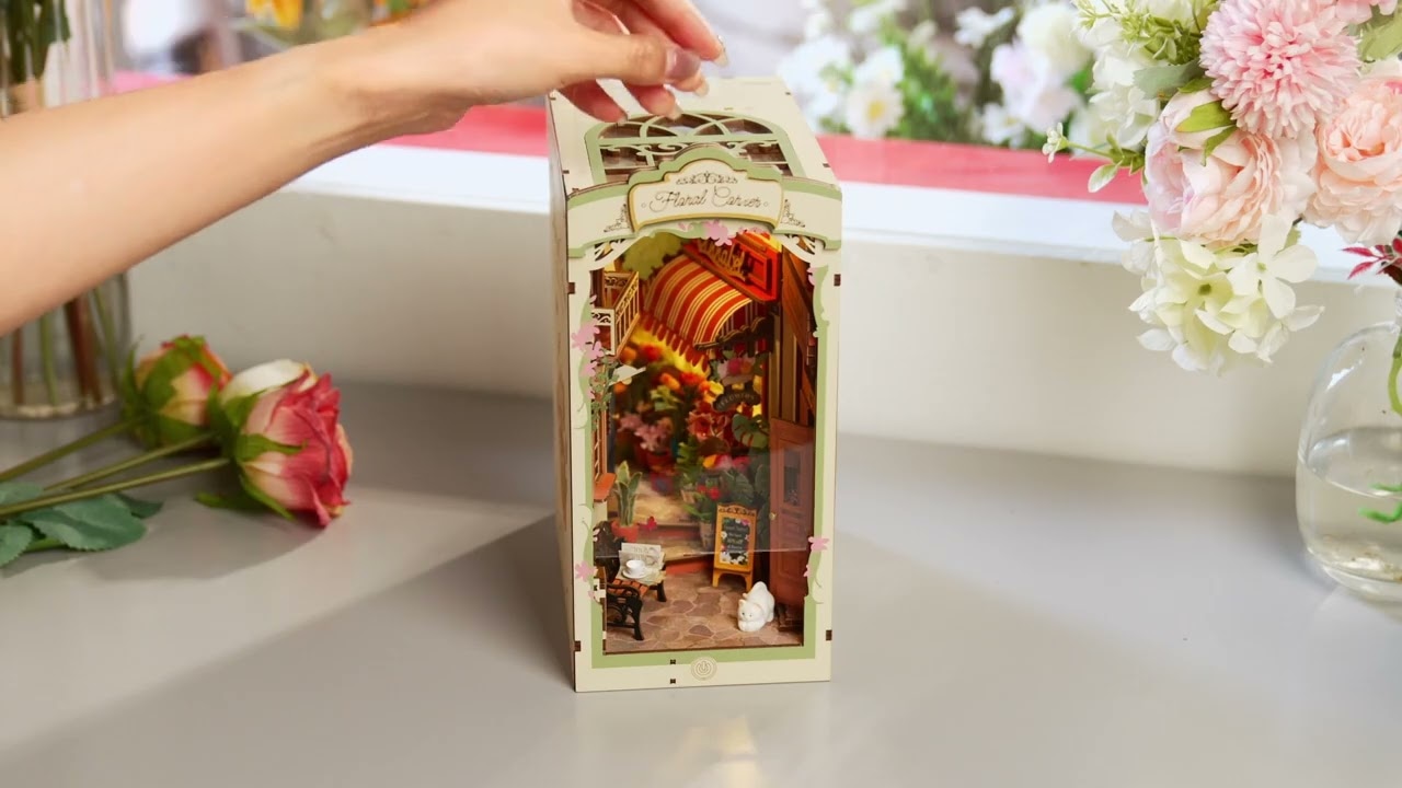 RoboTime 3D skladačka Záložka Kvetinový kútik