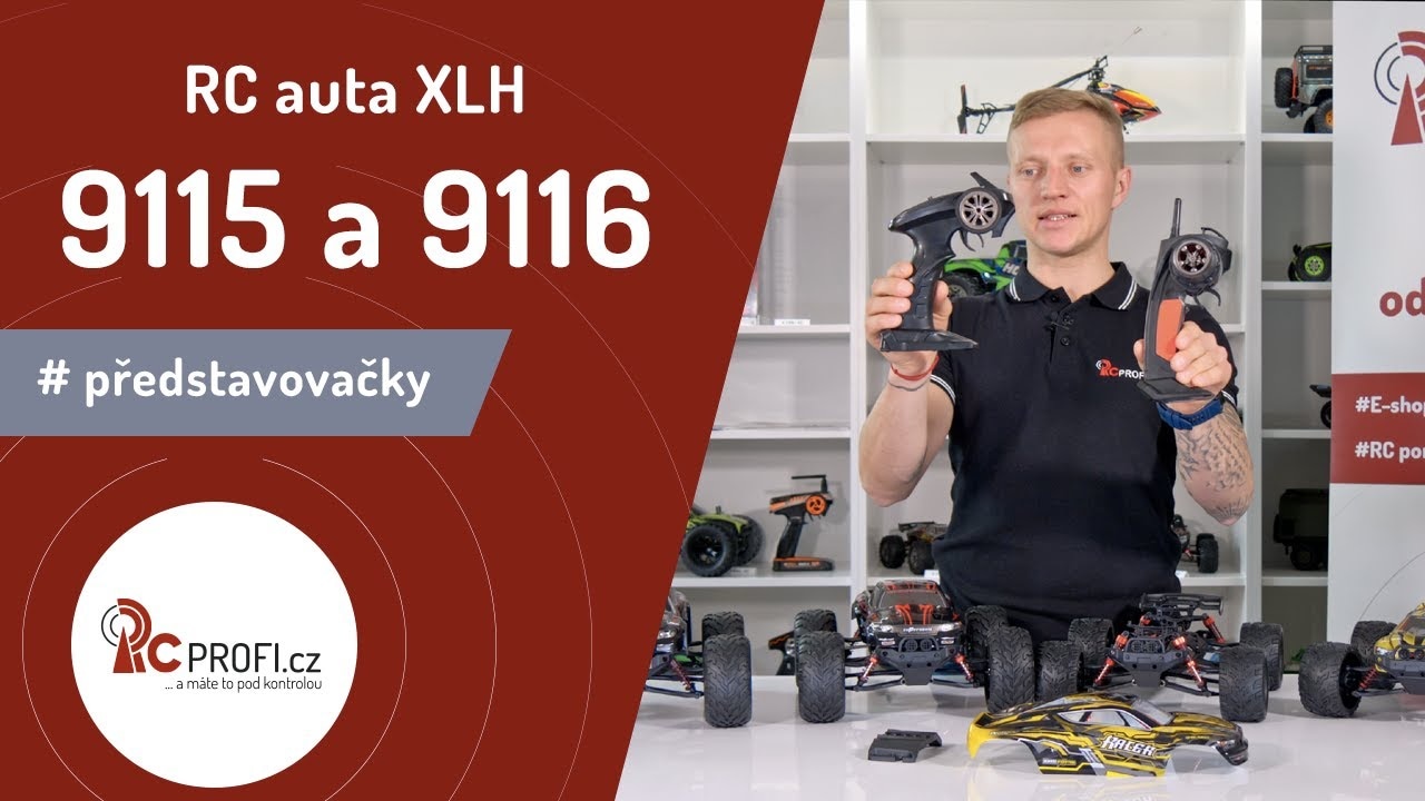 RC auto X9115 Challenger monster inovovaná verzia, červená