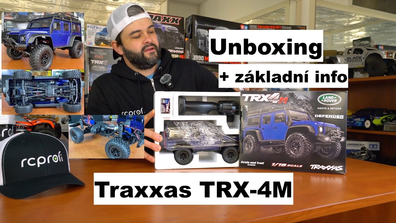RC auto Traxxas TRX-4M Land Rover Defender 1:18 RTR, modrá