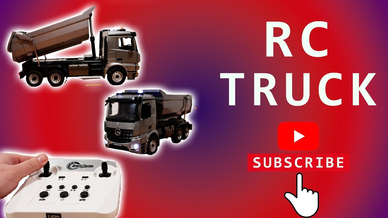 RC celokovový sklápač S-idee Mercedes-Benz Arocs, sivá