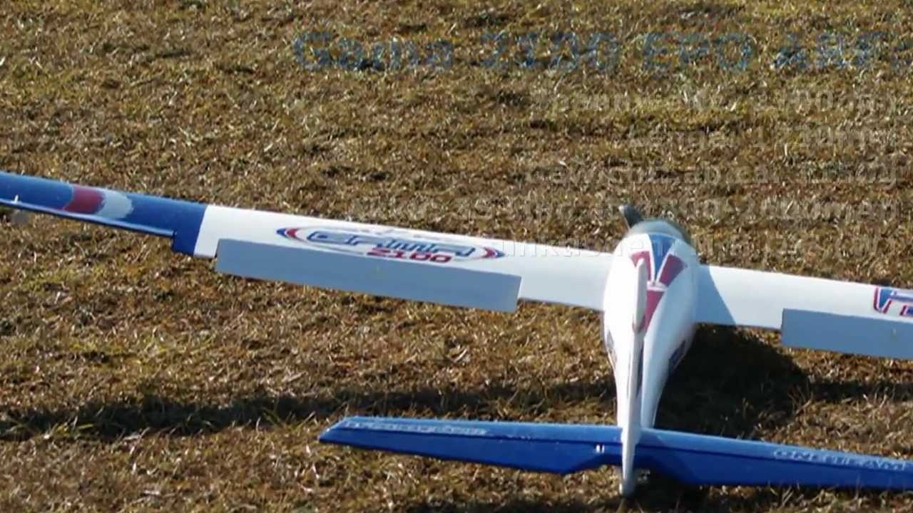 RC letadlo GAMA 2100, 2.4GHz brushless - mód 2