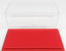 Atlantic Vetrina display box Maranello Base In Pelle Rossa - Leather Base Red - Lungh.lenght Cm 23 X Largh.width Cm 12 X Alt.height Cm 8.5 (altezza Interna 7.7 Cm ) 1:24 Plastic Display