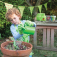 Bigjigs Toys Sada záhradného náradia v plátennej taške zelená