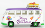 Corgi Volkswagen T1 Minibus Happy Birthday 1961 1:43 Bielo-fialový