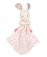 Doudou Plyšový zajačik s ružovou dekou z organickej bavlny 15 cm