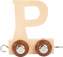 Drevená vlaková dráha abeceda písmeno P
