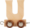 Drevená vlaková dráha abeceda písmeno U