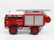 Edicola Renault 95.130 4x4 Fpt Double Cabine Tanker Truck Sapeurs Pompiers 1992 1:43 červená biela strieborná
