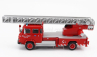 Edicola Saviem 57 Truck Scala 1977 - Hasičské auto - Vigili Del Fuoco - Feuerwehr 1:43 Červená strieborná